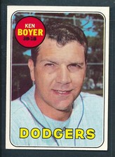 1969 Topps #379 KEN BOYER Los Angeles Dodgers ~ EX to EX-MT
