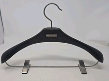 Gucci Brown Wood Hanger for Dress/Pants/Suit/Jacket with Silver Hardware 16 x 10