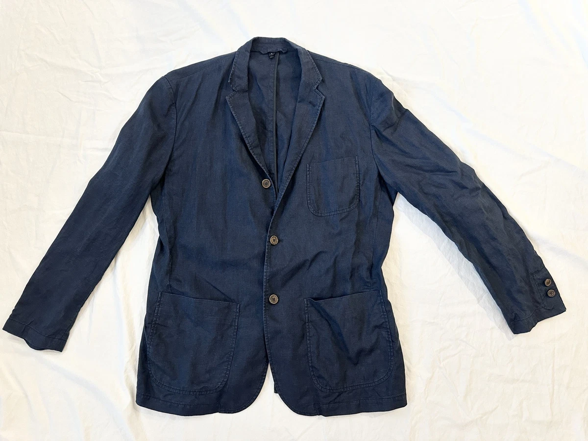 Three-Button Blue Linen Suits & Blazers for Men for sale | eBay