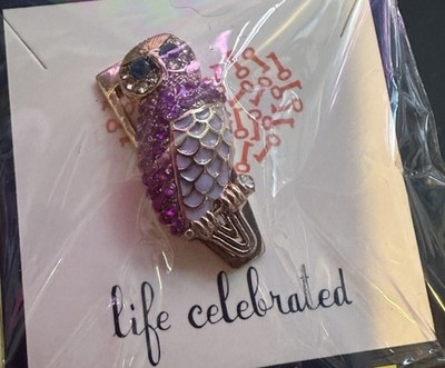 Keep Collective Pave Pink White Rose Gold Owl Charm Slider NWT Retired