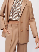 Maje Blazer Jacke Camel Wollmischung Gr. Fr 40 L Damen MFPVE00379