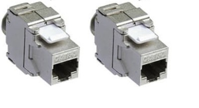 10 x Keystone Jack Modul Cat.6a RJ45 STP werkzeuglos Netzwerk Adapter LAN KOMIB