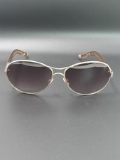Chloe Gold Frame Bordeaux Gradient Aviator Sunglasses