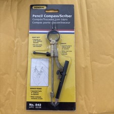 General Tools 842/1 Plated Steel Compass Scriber. Heavy Duty NEW