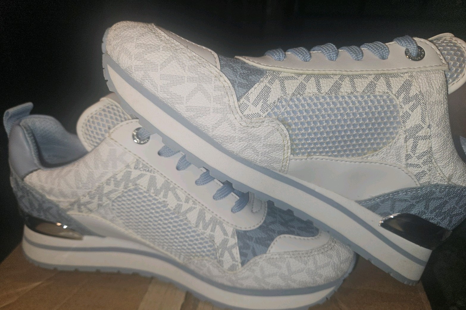 In Blue  White Silver Size 6 New