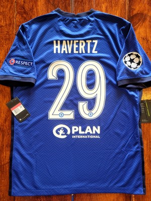 NIKE チェルシーFC ユニフォーム 20/21 M カイ・ハフェルツ 29 2020/21 Nike Chelsea #29 Heavertz UCL Winner Home Soccer Jersey