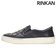 Christian Dior Flower Beaded Embellished Slip-on Sneaker Women 37 Used fdcfa8f25