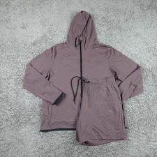 Nike Tech Fleece Windrunner Tracksuit Mens XL Plum Hoodie Jogger Short Set