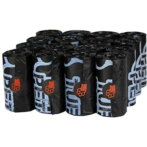 - Dog Poop Bags Rolls With Tie Handles - 16 Rolls of Biodegradable Poo - Picture 2 of 4