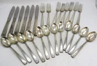 Vintage Towle Sterling Silver Monogram Flatware, Set of 26 pcs.