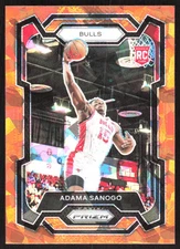 2433F 2023-24 Panini Prizm #286 Adama Sanogo Prizms Orange Ice