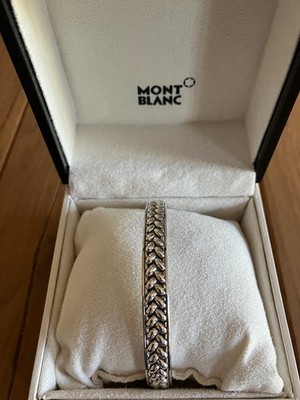 Montblanc Armreif  Grain de Riz  - 925 Sterlingsilber, oxidiert - neu OVP