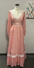 Gunne Sax Dress VTG Prairie Boho Maxi Cottage Romantic Renaissance Size 9