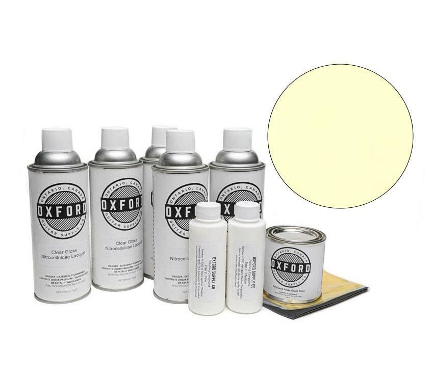 Oxford Deluxe Aerosol Nitrocellulose Lacquer Finishing Kit - Vintage Cream