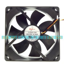 Totaltronic 1120E12M DC12V 0.38A 12CM 3pin Cooling Fan