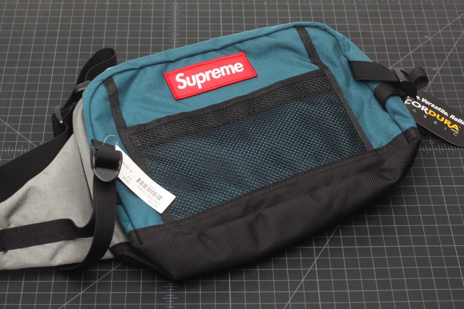 SUPREME FW15 CONTOUR HIP BAG Système de sac à hanche bleu sarcelle authentique