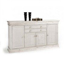 Sideboard Kiefer massiv weiß Landhausstil Boston