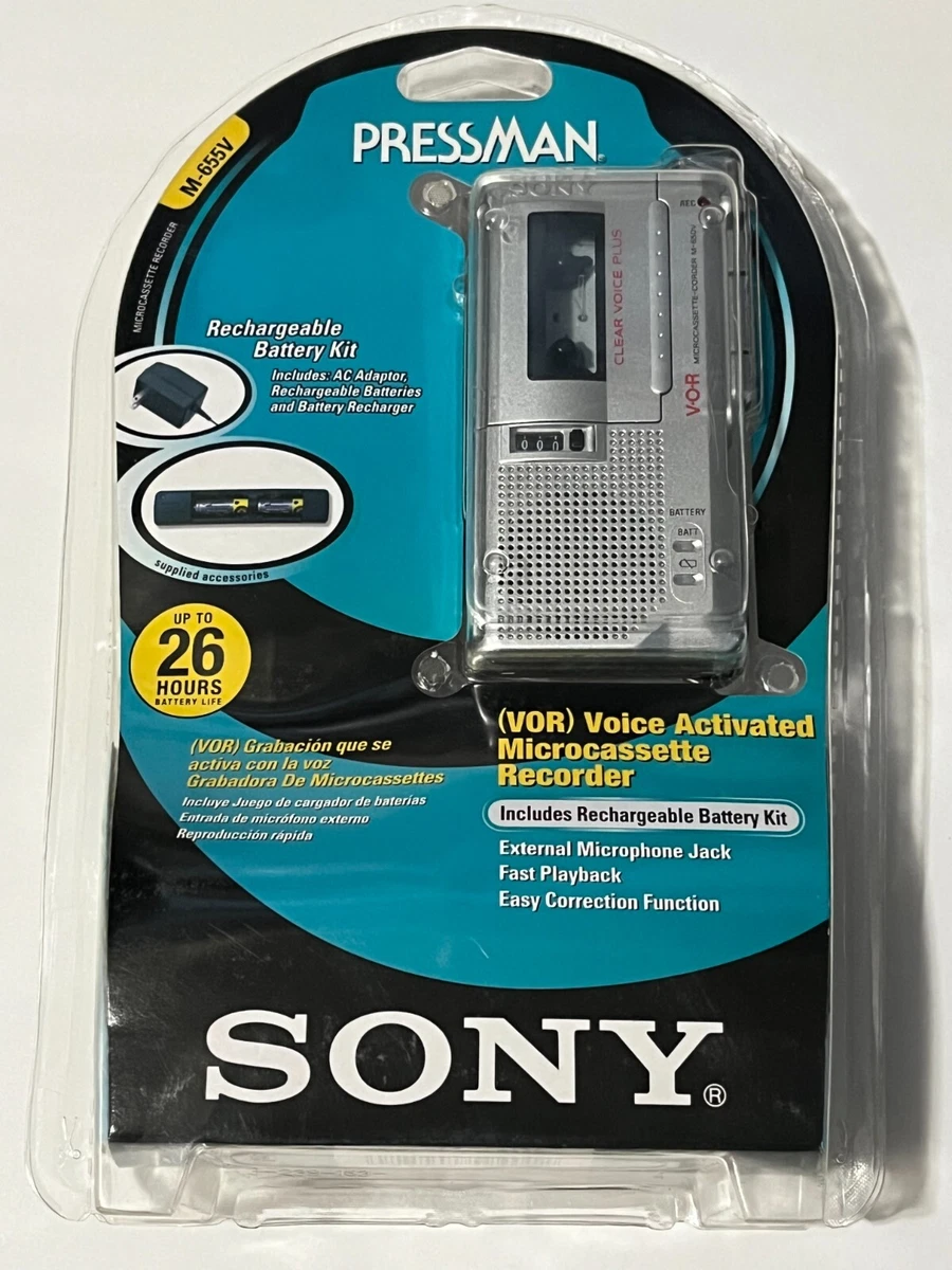 Vintage Micro Cassette Audio Tape Recorder Recording Sound On A Table Old 299973665