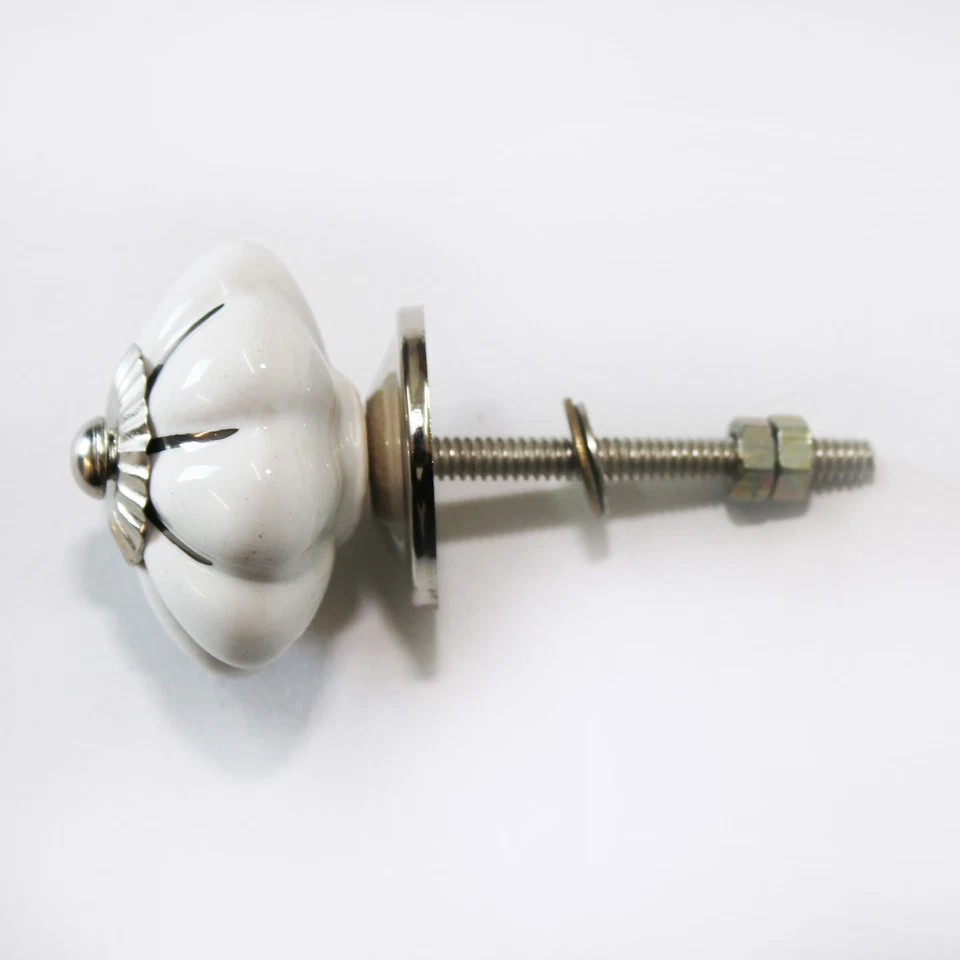 Möbelknöpfe Set-6-8-10 STK Möbelgriffe Weiß Keramik Möbelknopf Porzellan 196 - Bild 3 von 4