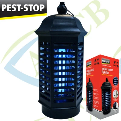 PEST STOP Electronic UV Fly Insect Killer Lamp Electric Indoor Mosquito Pest Bug Zapper UK