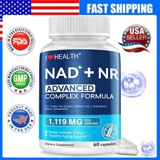 NAD ADVANCED 3000mg Supplement for Anti-Aging, Energy, Focus,Nicotinamide 60CT