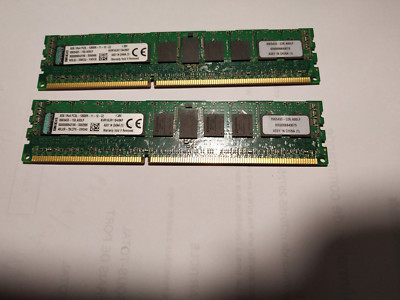 2x Kingston 8GB 1Rx4 PC3L-12800R Reg ECC Karten KVR16LR11S4/8KF CL11 Server-Ram