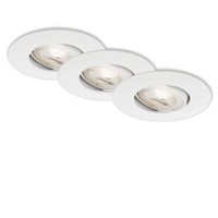 Led Einbauleuchten Dimmbar Schwenkbar 3Er Set 5 W Weiß Kunststoff Briloner