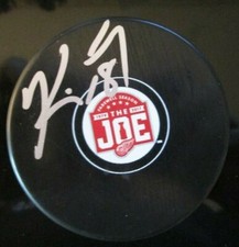 KIRK MALTBY DETROIT RED WINGS SIGNED JOE LOUIS ARENA JLA FAREWELL PUCK w/ COA