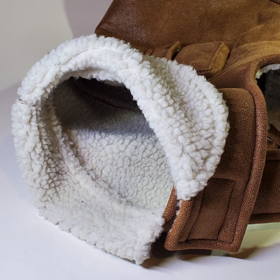 M / S Dog's Bomber Jacket Dog Detailing Sherpa Lining Collar Access Warm Coat - Image 3 of 4