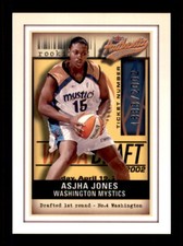 2002 Fleer Authentix WNBA #104 Asjha Jones #/2002