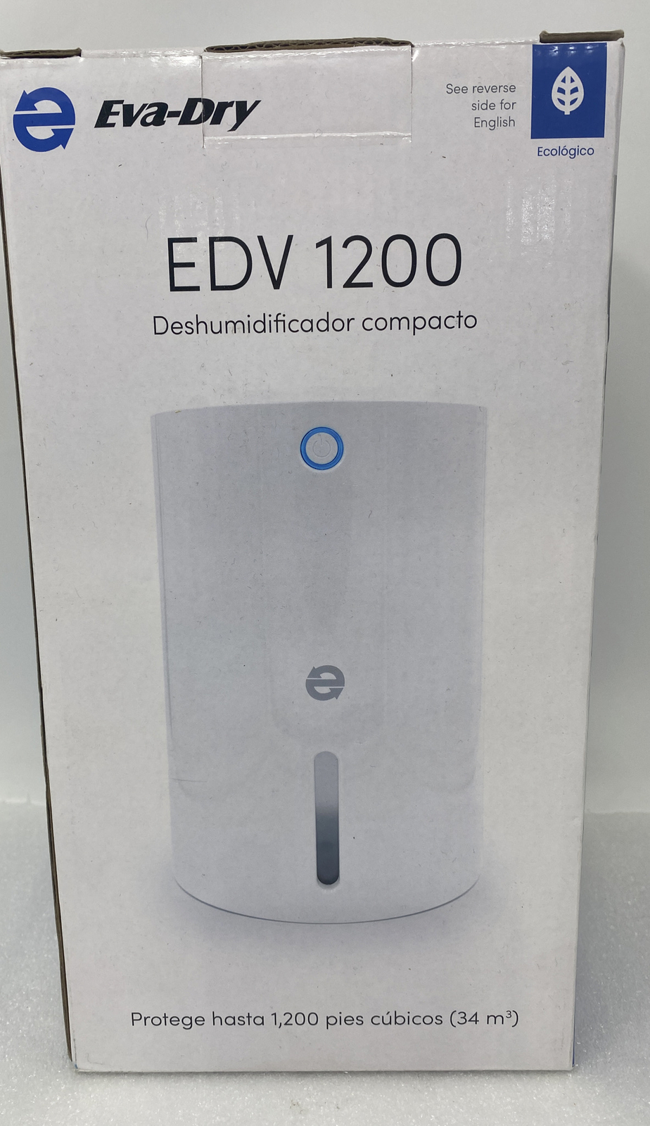 EvaDry, EDV1200 Powerful Ergonomic Portable Small Dehumidifier