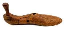 Vintage Wooden Shoe Tree Stretcher Victorian Decorative Collectible Size 6 1/2L