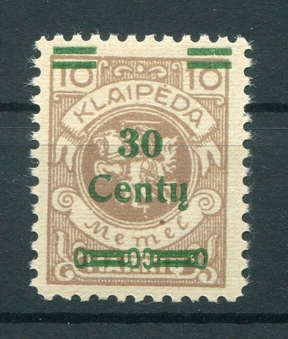Memel 222III Good Type * MH BPP (Z5142