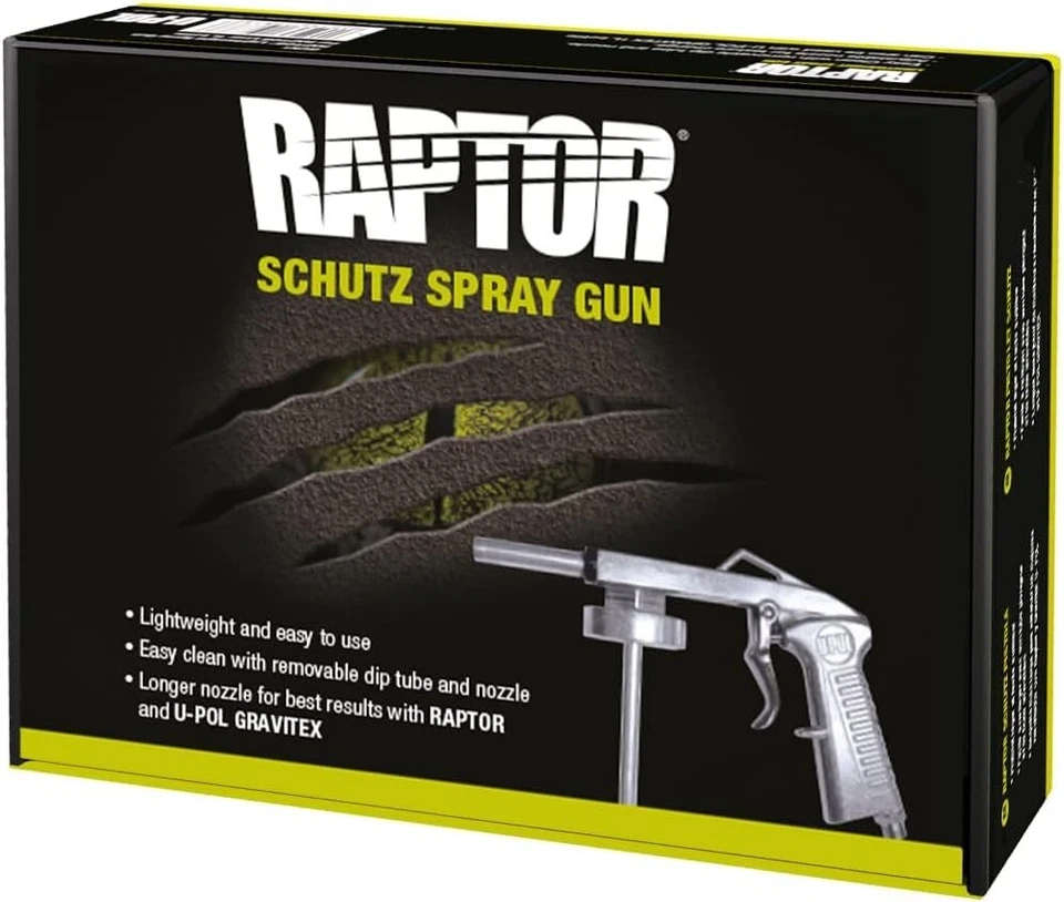 U-Pol Raptor Kit Vernice Protettiva bedliner 4L+ Pistola - NERO - Bild 3 von 4