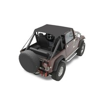 Bestop Black Crush Traditional Bikini Soft Top For 76-91 Jeep Wrangler Yj