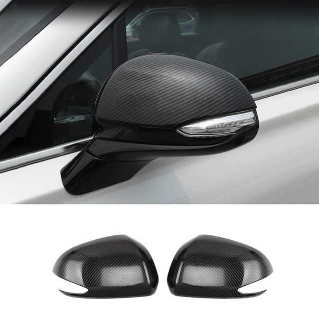 ABS carbon fiber rear view mirror trim 2pcs For 20192020 Hyundai Santa