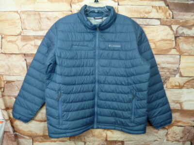 Columbia Men's  Puffer Jacket Size XLarge XL Blue Little caesars (WJ)