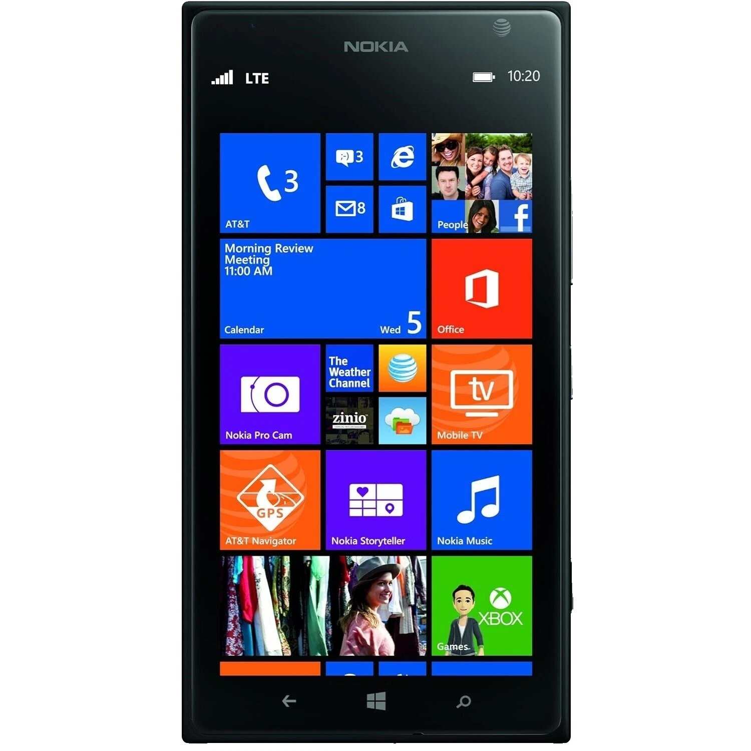 Nokia Lumia 1520 AT&T Bar Cell Phones & Smartphones
