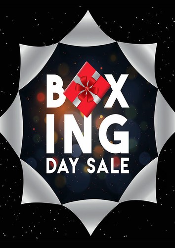 Impermeable para interiores y exteriores Boxing Day venta cartel de exhibición de cartel anuncios de tienda - Imagen 3 de 15