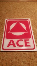 ACE Caravan Resin Domed Sticker Decal Dent cover 75mm x 90mm self adhesive 