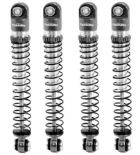 Powerhobby Aluminum 54mm Long Travel Shocks 1/24 Axial SCX24 Jeep Bronco Grey