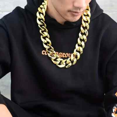 Chaîne Vintage Plaquée Or 18k - Style Paco Rabanne - Hip Hop Rock - Neuf Sans Emballage