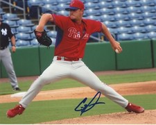 COLE IRVIN SIGNED 8X10 PHOTO PHILADELPHIA PHILLIES COA