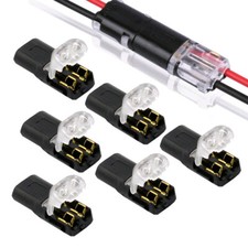 10pcs 2 Pins Wire Connector Quick Splice Electrical Cable Crimp Terminal Adapter