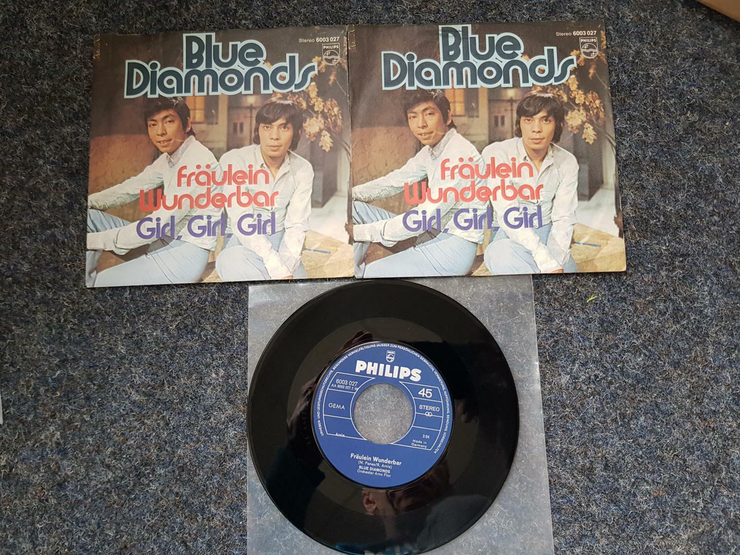 7"" Single Vinyl Die Blue Diamonds - Fräulein Wunderbar / 2 x Cover