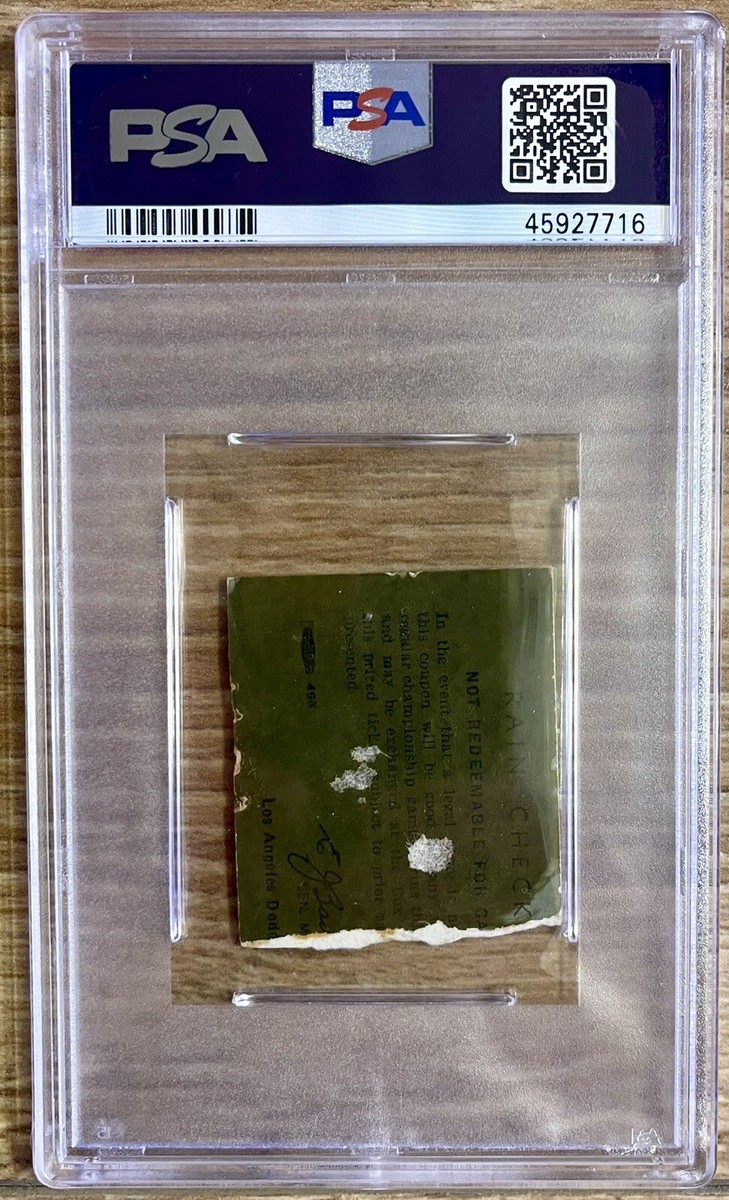 SANDY KOUFAX NO-HITTER #2 WIN #72 TICKET STUB MAY 11, 1963