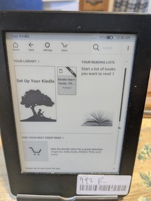 Amazon Kindle Basic, 7th Gen, 6 inch, Grade C  Spot On Screen Black, WP63GW #992