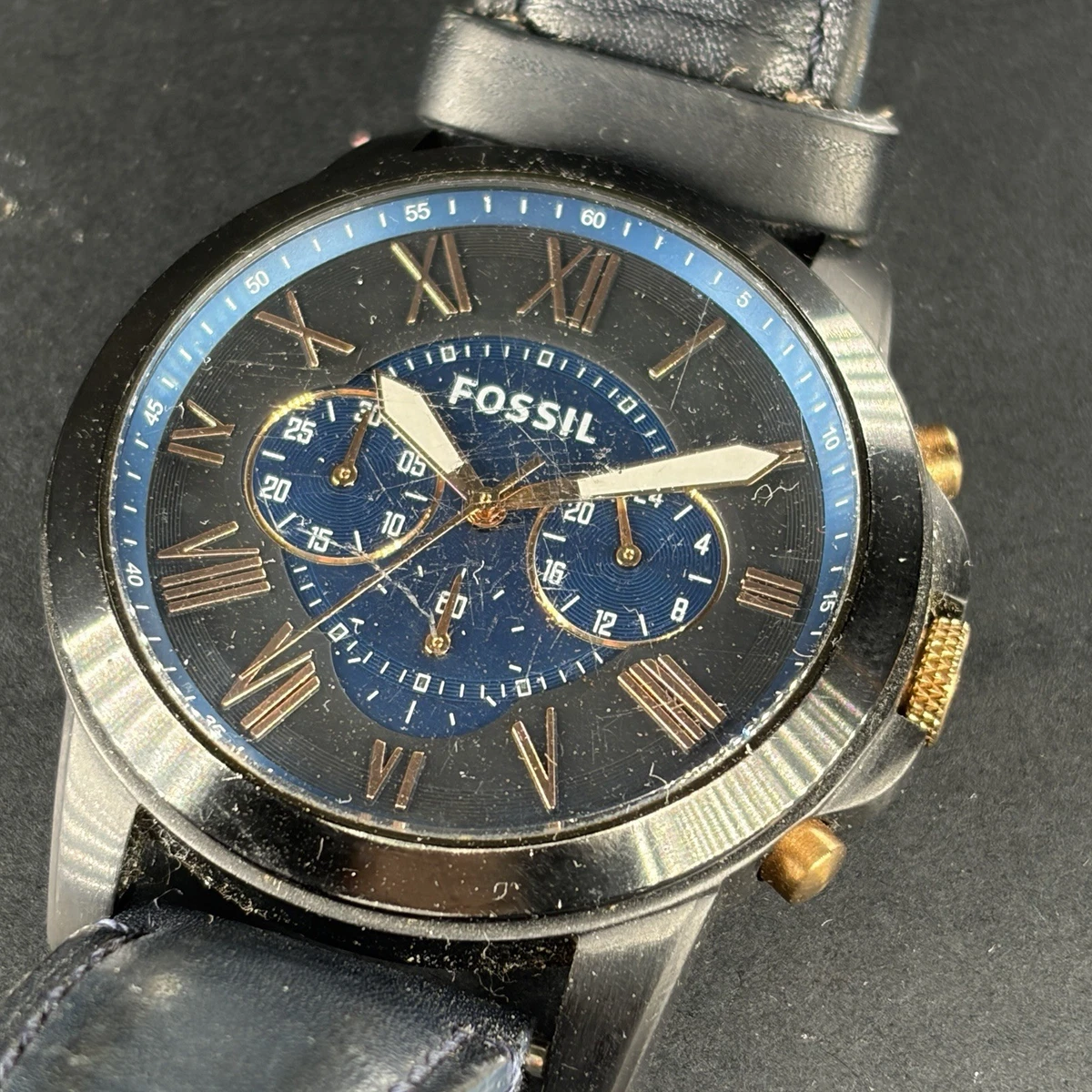 Fossil Grant Wristwatches with Chronograph for sale | eBay