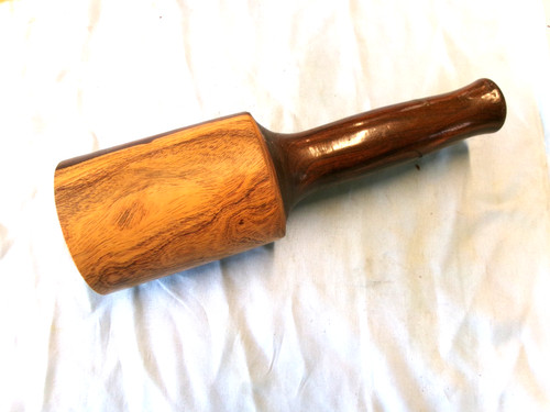 BEAUTIFUL CARVING MALLET - HARDWOOD PROBABLE CUBAN MAHOGANY