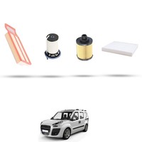Hoffcar Set Service - 4 Filter FüR Fiat Doblo II 1.3 D Multijet 55Kw Von 2013